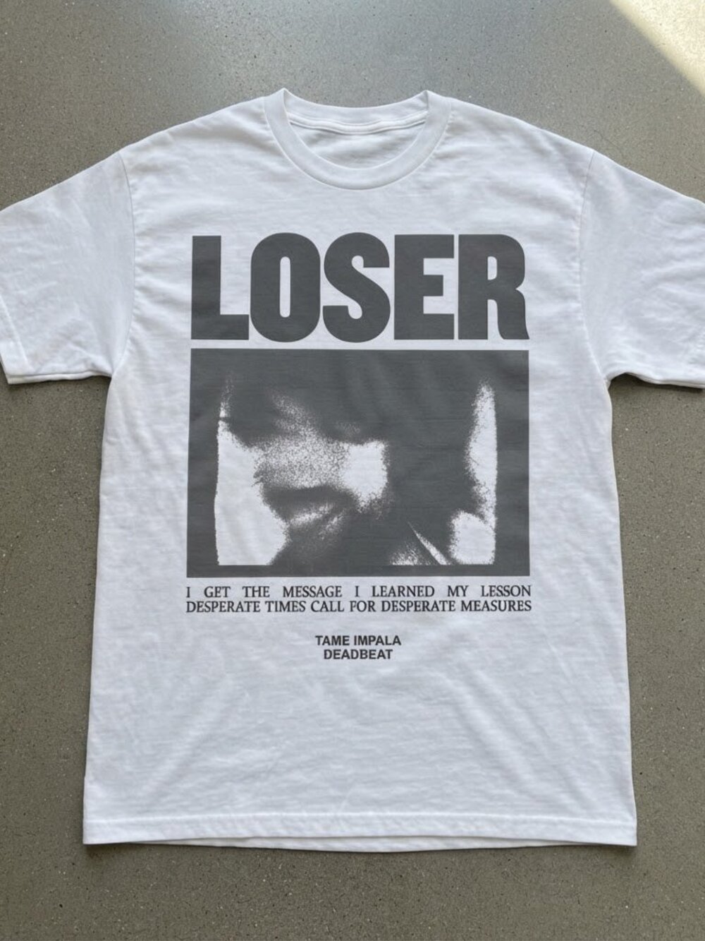 Tame Impala With Djo Deadbeat Tour 2026 Loser White T-Shirt S-4XL